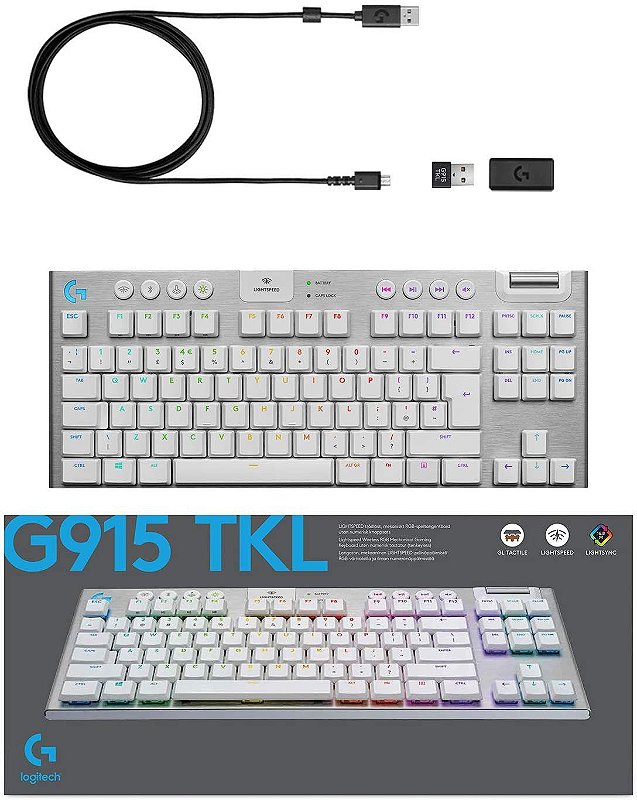 Logitech G915 TKL em detalhe