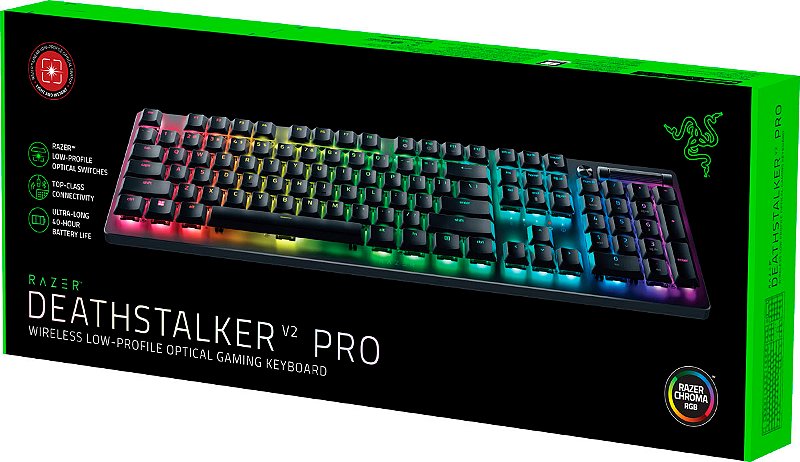 Razer DeathStalker V2 Pro detalhe