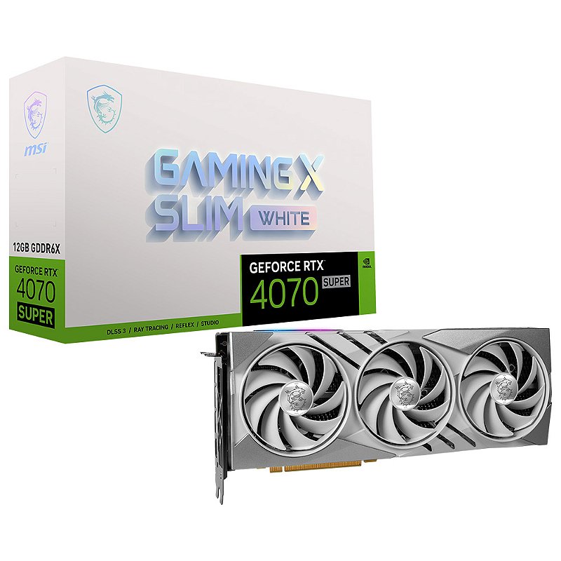 Placa de Video MSI GeForce RTX 4070 SUPER Gaming X Slim