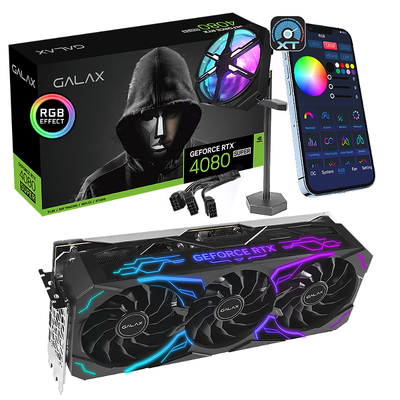 Placa de Video Galax GeForce RTX 4080 SUPER SG 1-Click OC 16GB