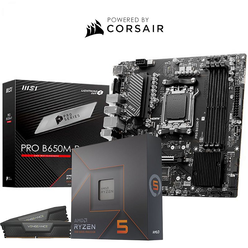 CPU Ryzen 7600 / B650M-A WIFI / DDR5 32GB Ryzen 7600 / B650M-A WIFI / DDR5 32GB Kit Upgrade AMD Ryzen 5 7600