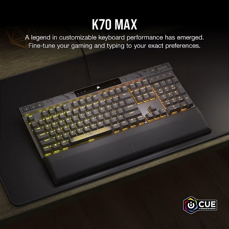 Corsair K70 MAX detalhe