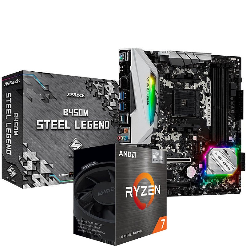 Ryzen7 5700X3D B450M steel legend マザーボード Ryzen7 5700X3D B450M steel legend マザーボード - メルカリ