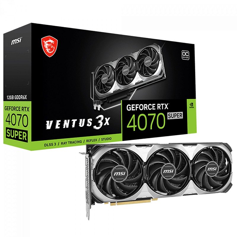 新品即決 Placa de OC 3X Ventus SUPER 4070 RTX GeForce MSI Video グラフィックボード・グラボ・ビデオカード