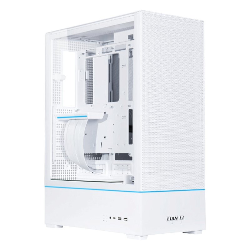 LIAN LI SUP01 ホワイト PCケース Gabinete Gamer Lian Li SUP01 Mesh Branco Riser PCI 4.0 Vidro