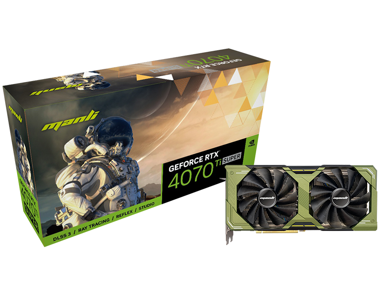 Placa de Video Manli GeForce RTX 4070 Ti SUPER 16GB GDDR6X 256 bit