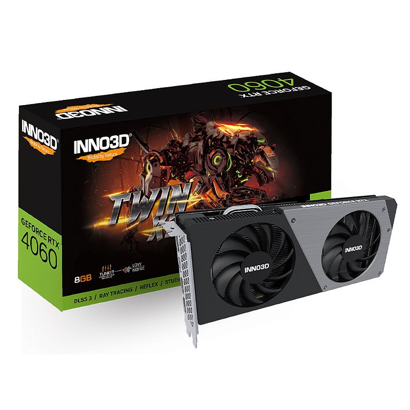 グラフィックボード・グラボ・ビデオカード INNO3D GeForce RTX 4060 TWIN 8GB cwb2-266000355-gpu-nv-rtx4060-