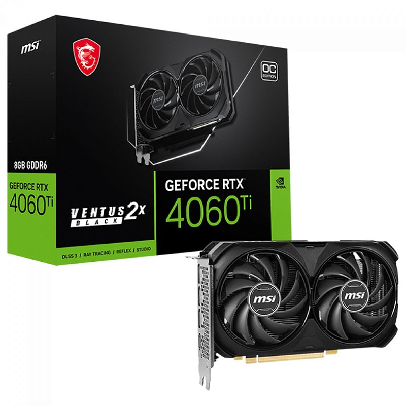 Placa de Vídeo MSI RTX 4060 Ti Ventus 2X 8GB | GK Infostore
