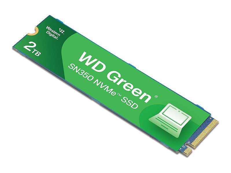 内蔵型SSD Western Digital WD SN350 M.2 SSD 2TB SSD WD Green SN350, 2TB, M.2 2280, PCIe NVMe, Leitura 3200 MB/s