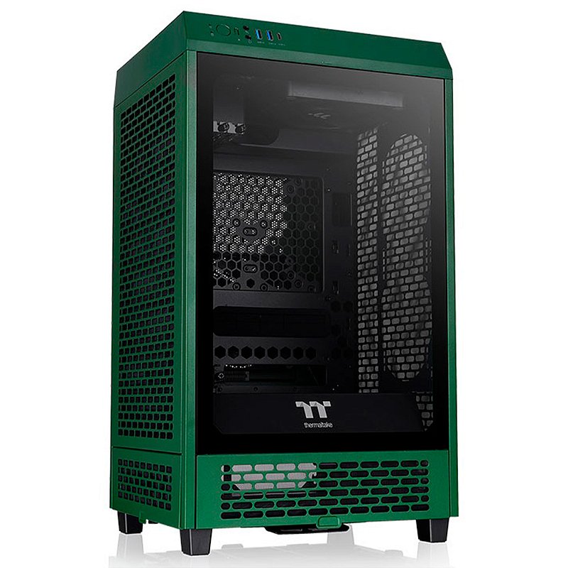 Gabinete Thermaltake The Tower 200 Racing Green Verde Mini-ITX 2x CT140 - CA-1X9-00SCWN-00