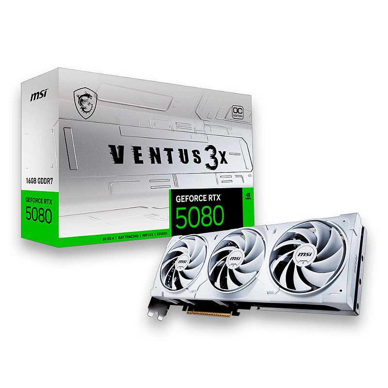 GeForce RTX5080 MSI VENTUS 3X 白色 中古 保証書無 cwb2-266000450-gpu-nv-rtx5080-