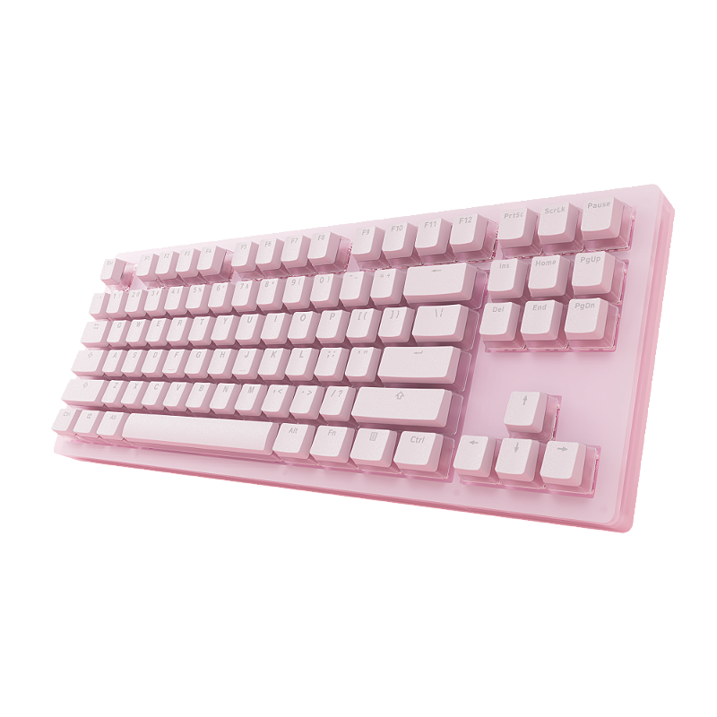 Vista do teclado Akko Sakura Jelly RGB 3087 TKL