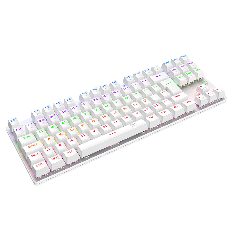 T-Dagger Bora TKL Branco iluminação Rainbow