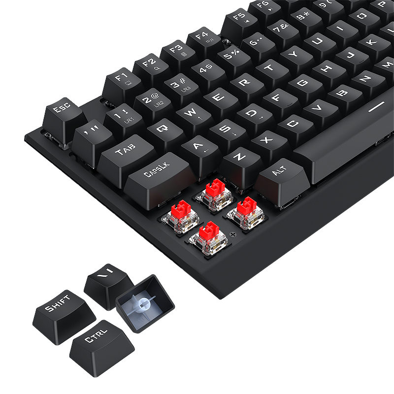 Teclado T-Dagger Axis Full Size Rainbow Preto - SKU 6950376726995