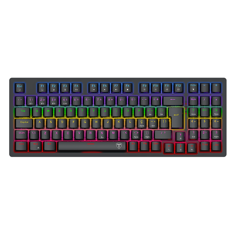 Teclado sem fio T-Dagger Holysword 1800 Compact Rainbow - SKU 6950376728524