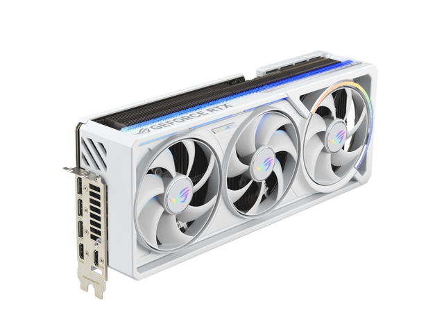 ROG Astral RTX 5080 White Edition frente e traseira
