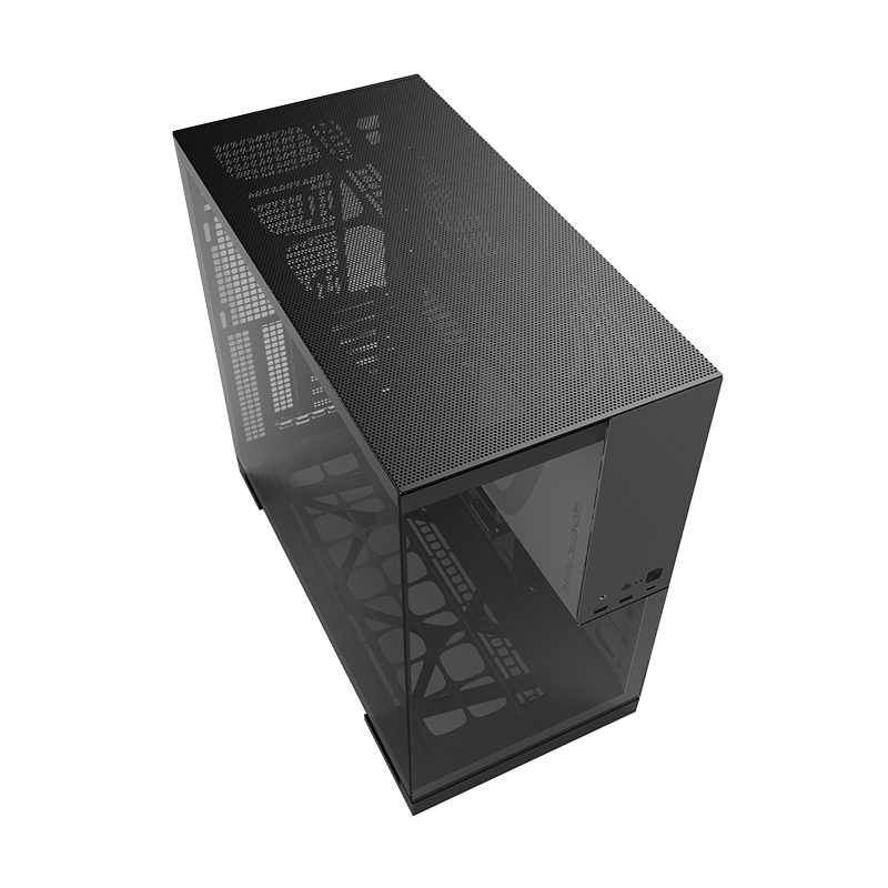 Gabinete Gamer Geometric Future Model 5 Preto e Cinza com 5 Fans — imagem oficial 6