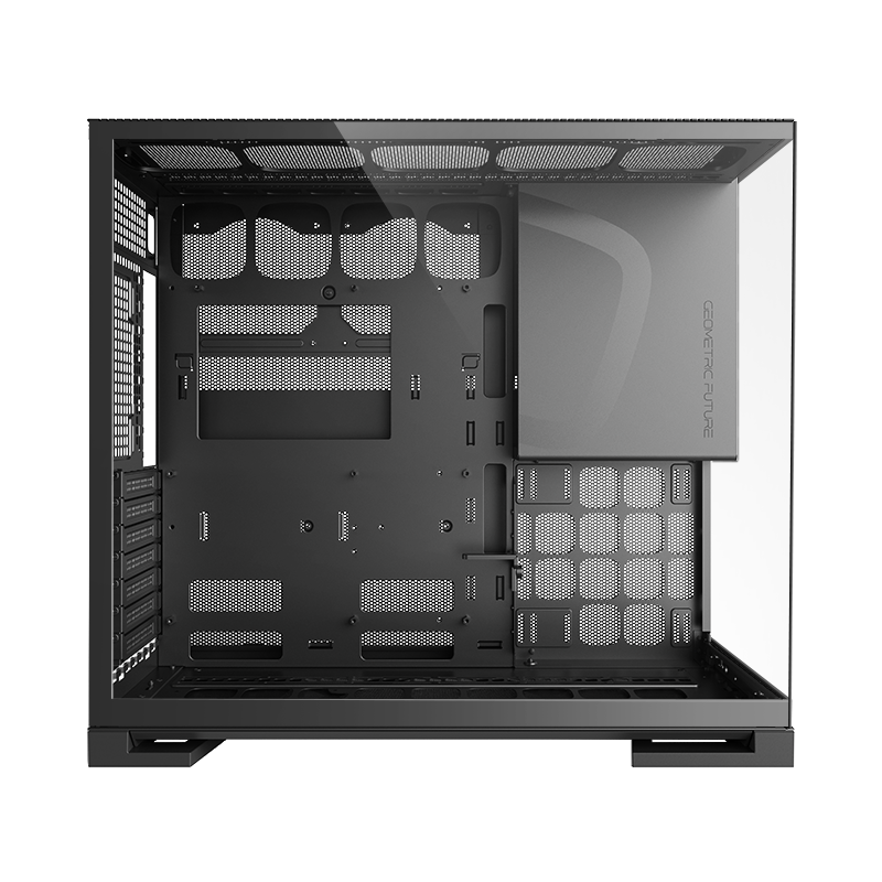 Gabinete Gamer Geometric Future Model 5 Preto e Cinza com 5 Fans — imagem oficial 8