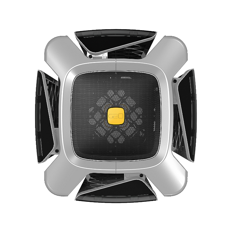 Gabinete Gamer Geometric Future Model 2 The Ark vidro temperado cinza