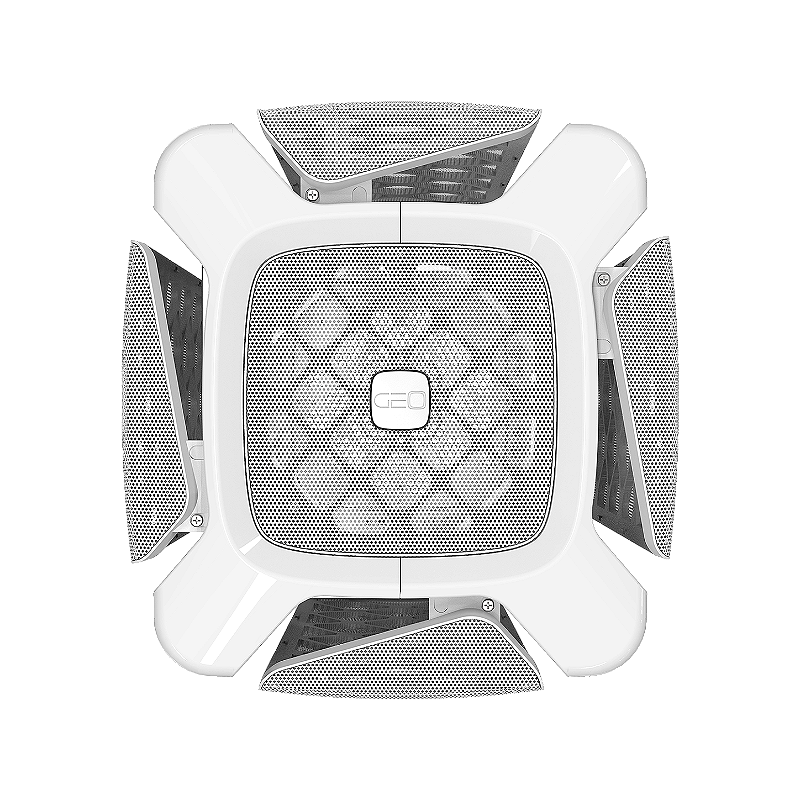 Gabinete Gamer Geometric Future Model 2 The Ark mesh branco