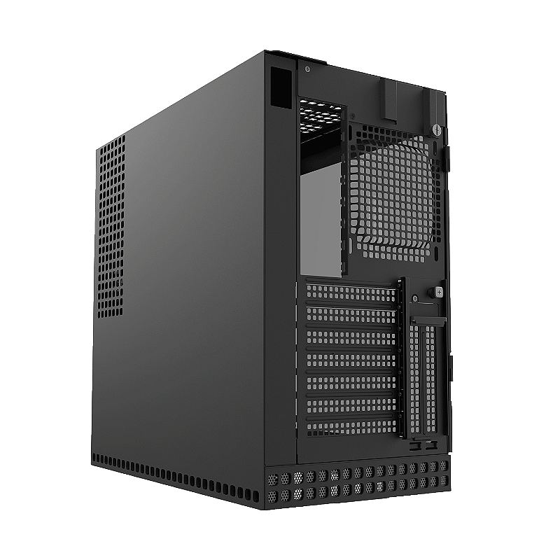 Gabinete Geometric Future Model 4 Caliburn preto — foto oficial 1
