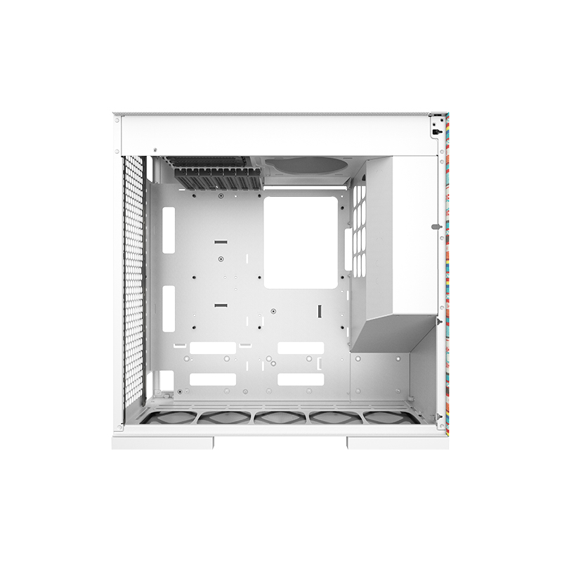 Painel frontal com conectividade do Geometric Future Model 8 Bohemia branco