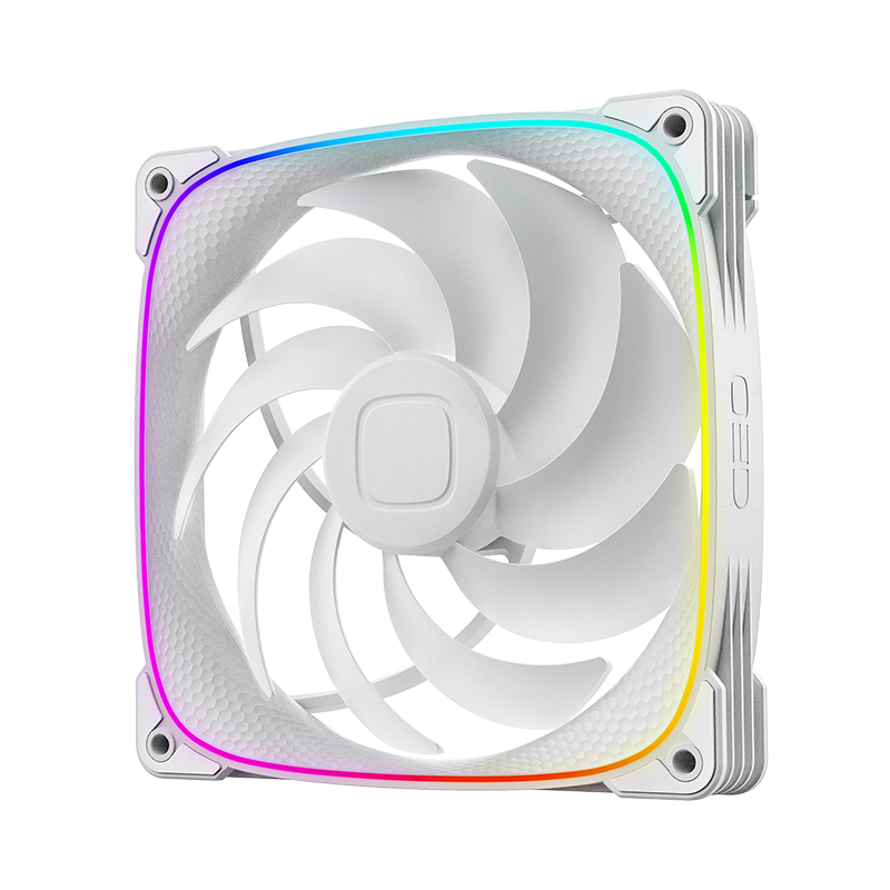 Pás reversas das fans brancas Geometric Future Squama 2503R Reverse Blade 140mm