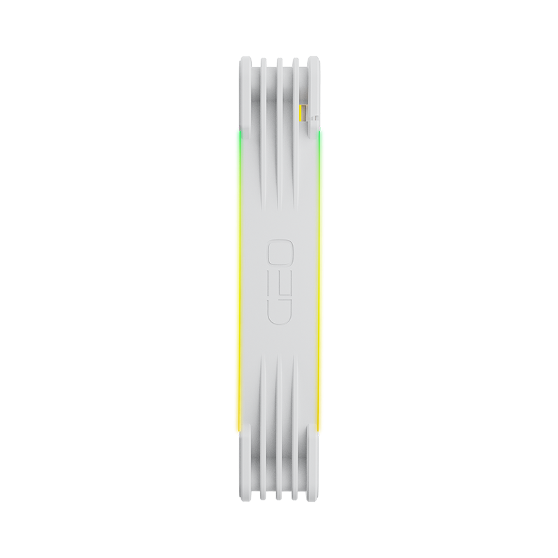 Fans brancas Squama 2503R Reverse Blade de 140mm instaladas