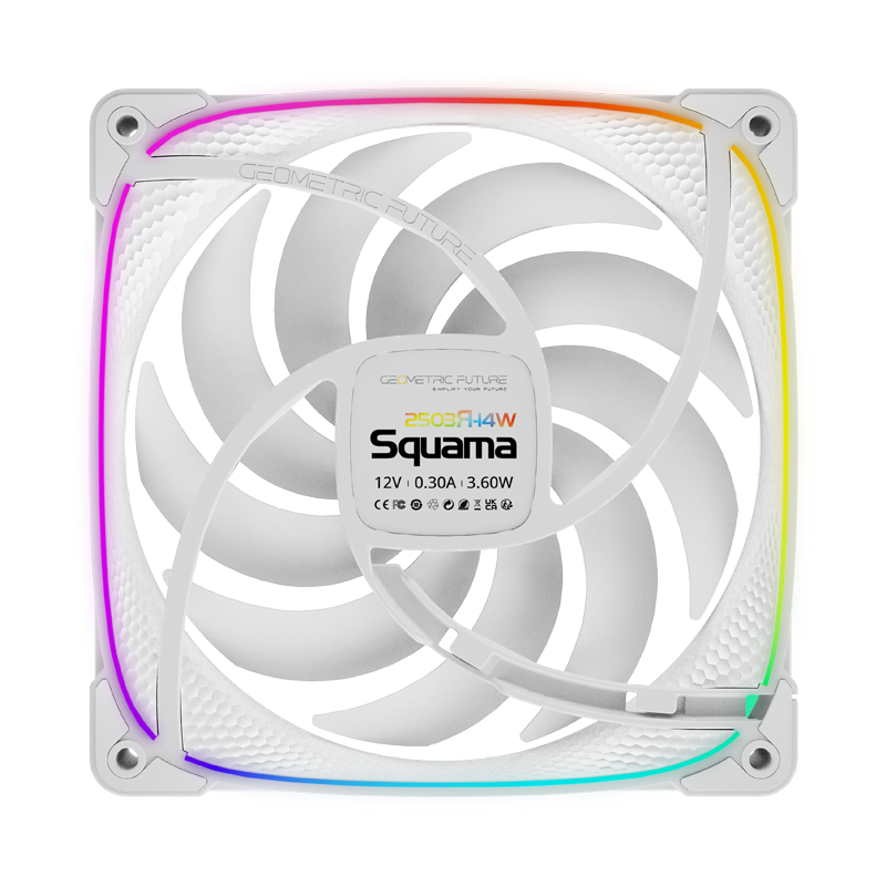Moldura com textura de escamas da Geometric Future Squama 2503R Reverse Blade branca