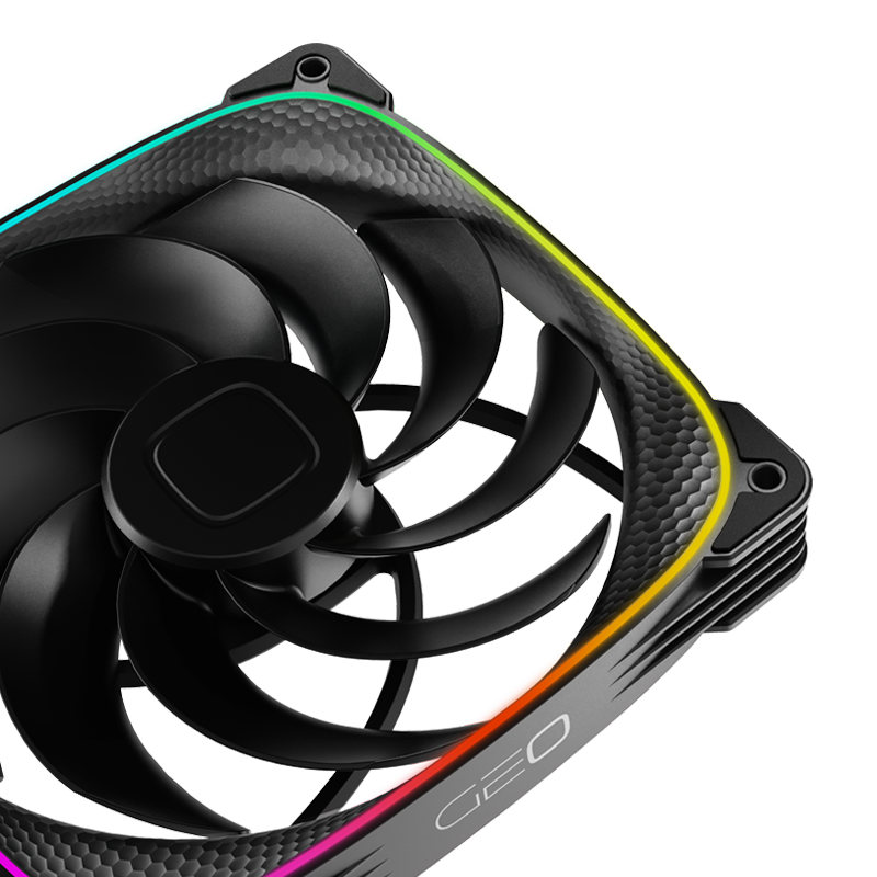 Iluminação ARGB no frame da Geometric Future Squama Reverse Blade 2503RB-14S