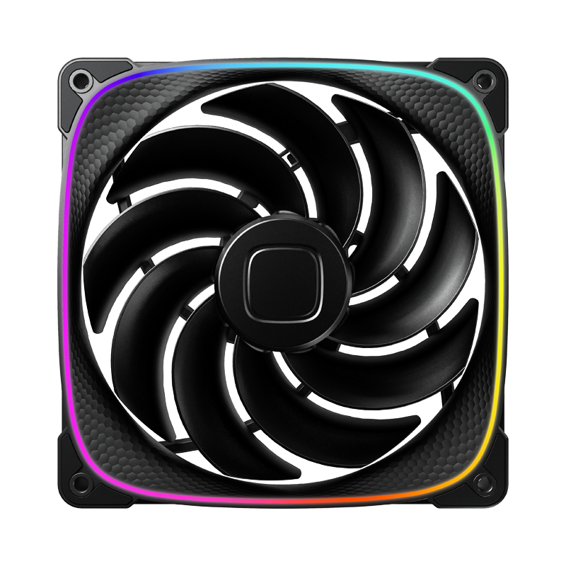 Ventoinha Geometric Future Squama Reverse Blade 2503RB-14S 140mm ARGB preto
