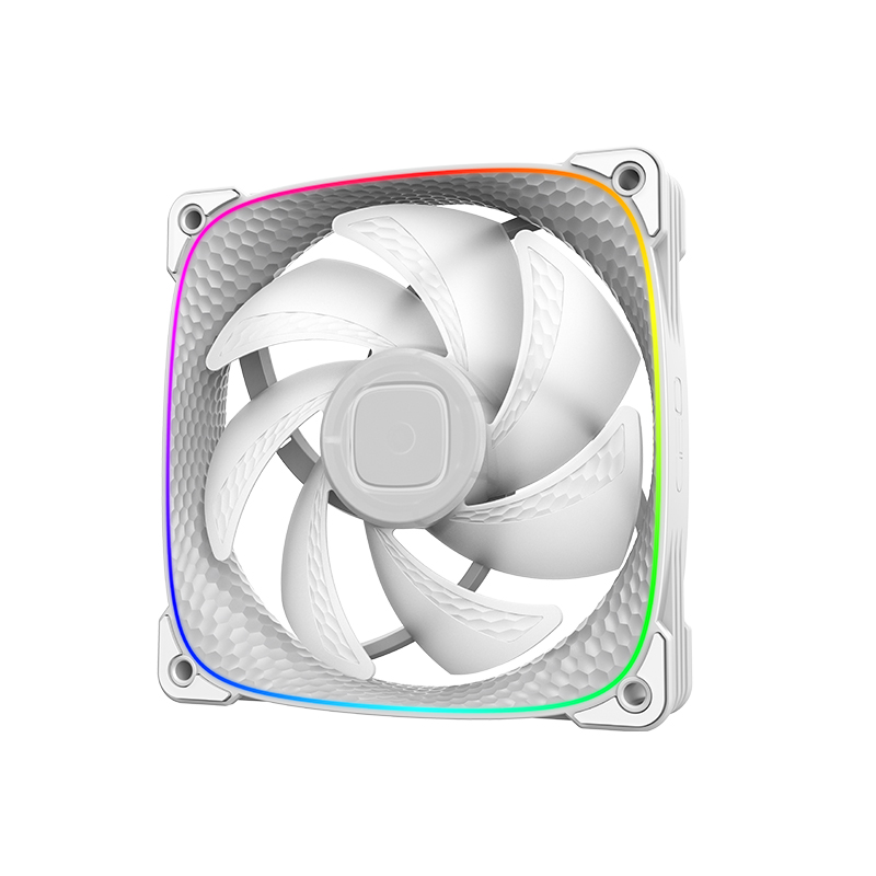 Fan Geometric Future Squama 2503W de 120mm ARGB branca - GEO-S2503W-1