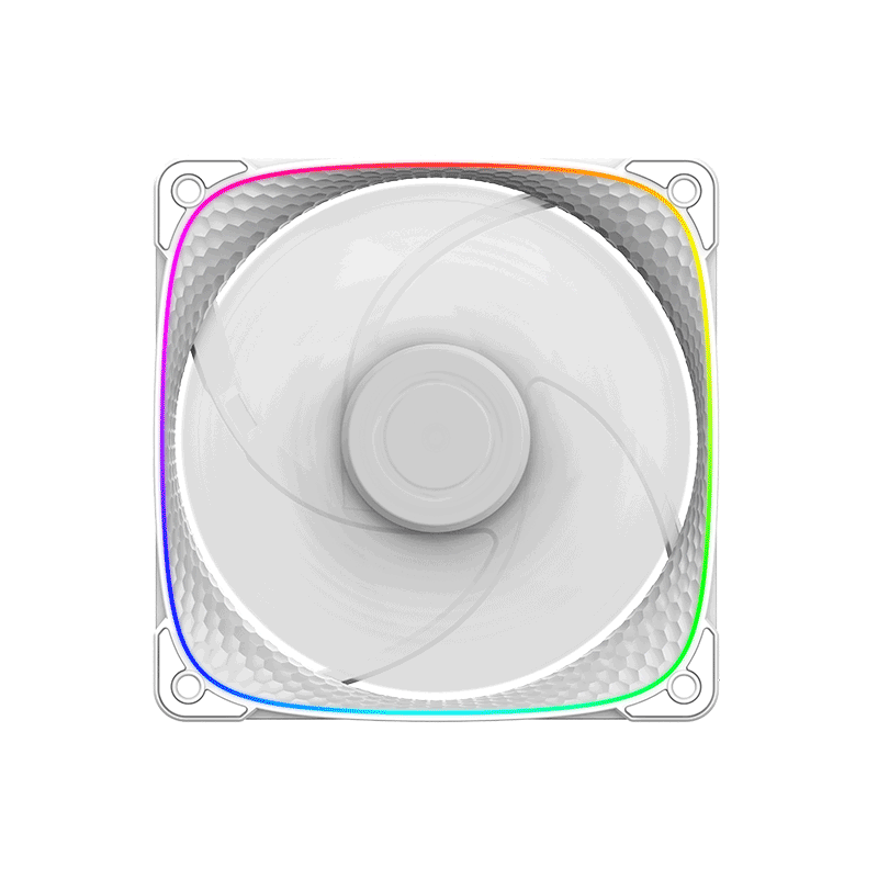 Desempenho de fluxo de ar da fan Geometric Future Squama 2503W branca