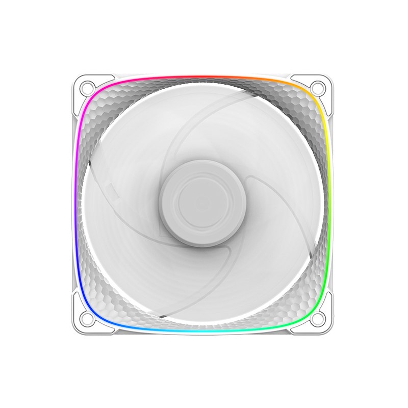 Fan Squama 2503W branca instalada no setup