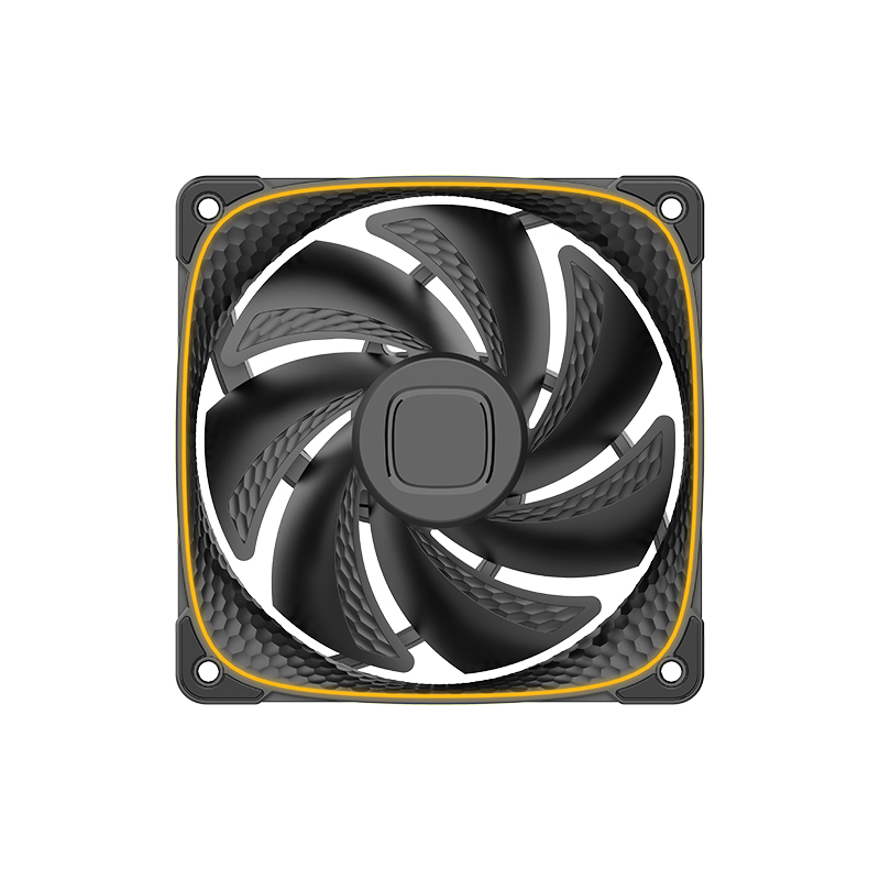 Desempenho de fluxo de ar da fan Geometric Future Squama 2503 preta de 120mm