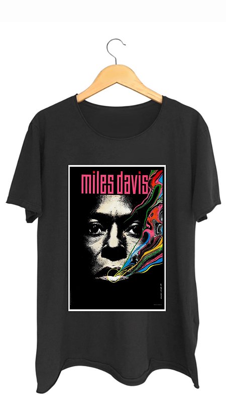 希少 Miles Davis & Robert Glasper / Tシャツ camiseta-milesdavis-preta-