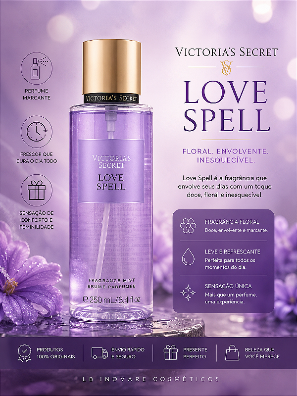 Body Splash Love Spell 250ml | Original