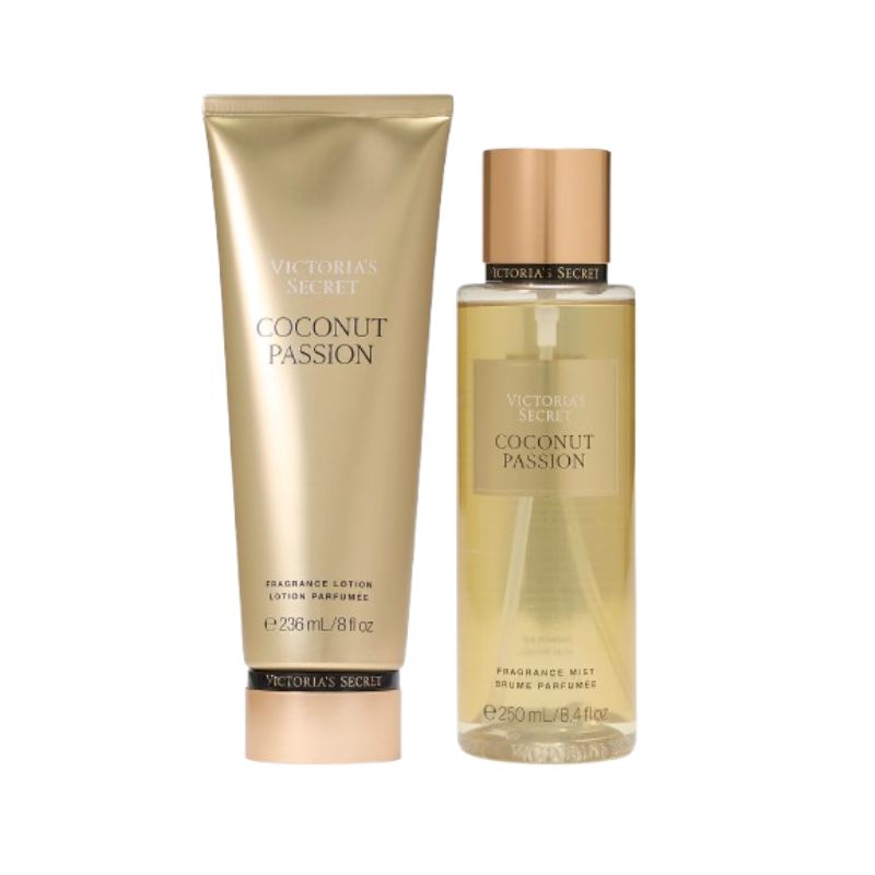 Kit Body Splash 250ml + Creme Hidratante Coconut Passion 236ml Victoria's Secret