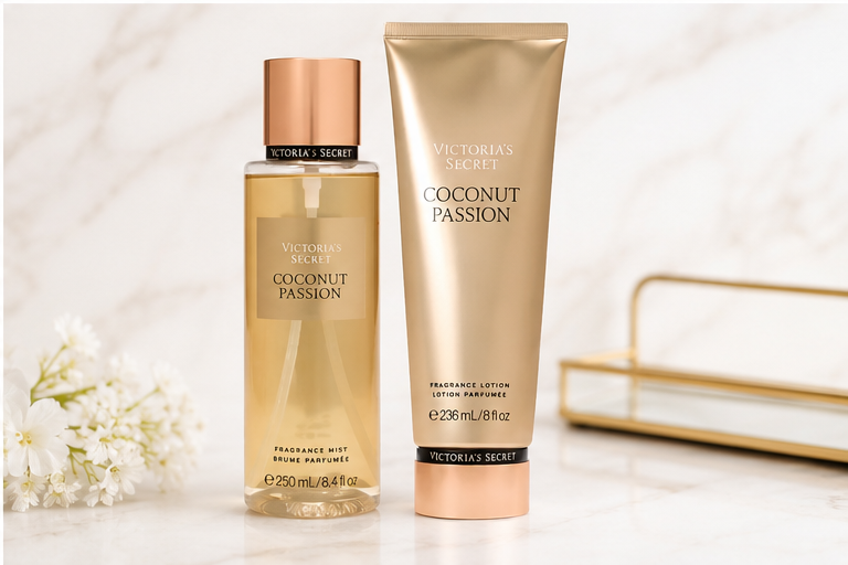 Kit Body Splash 250ml + Creme Hidratante Coconut Passion 236ml Victoria's Secret