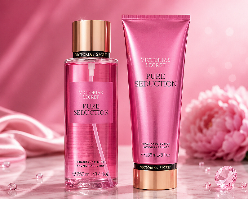 Kit Body Splash 250ml + Creme Hidratante Pure Seduction 236ml Victoria's Secret