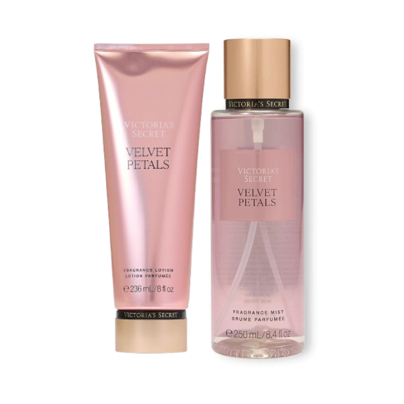 Kit Body Splash 250ml + Creme Hidratante Velvet Petals 236ml Victoria's Secret