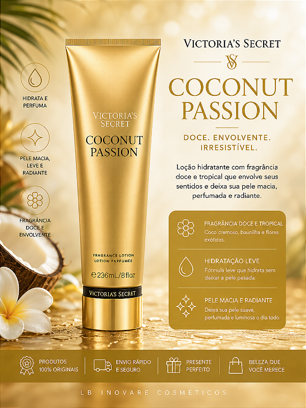 Loção Hidratante Coconut Passion 236ml | Original