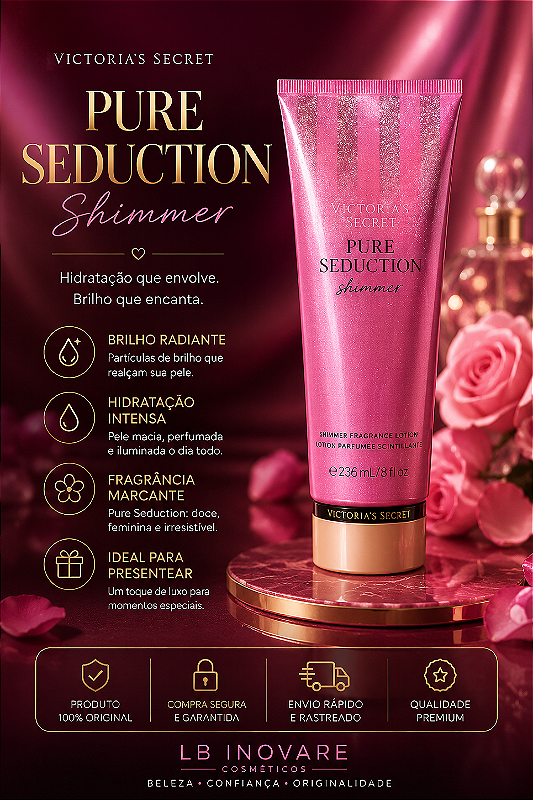 Shimmer Loção Hidratante Pure Seduction 236ml | Original