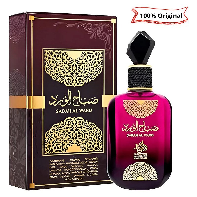 Perfume Arabe Sabah Al Ward Wataniah Original Feminino 100ml