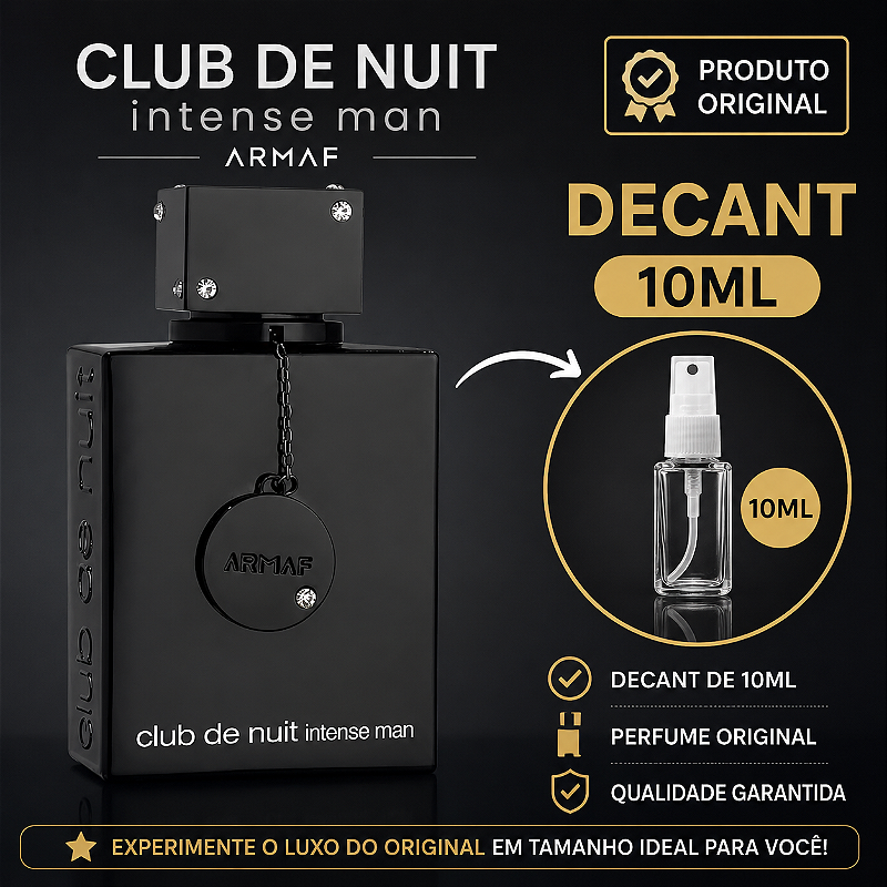 Decant Perfume Armaf Club De Nuit Intense Man EDT 10ml – Frasco Spray (Original)