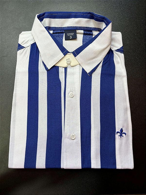 Camisa Social Masculina Manga Curta Listrada