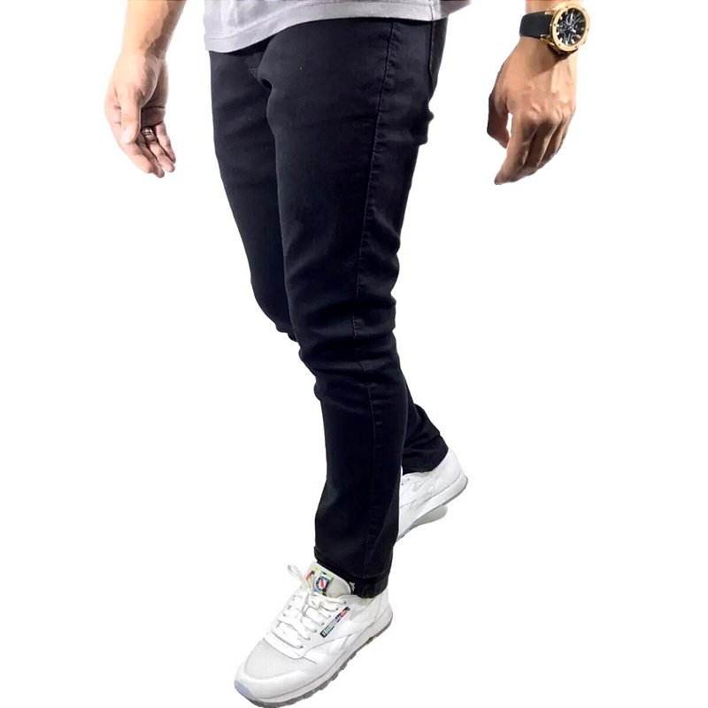 calça elastano masculina preta