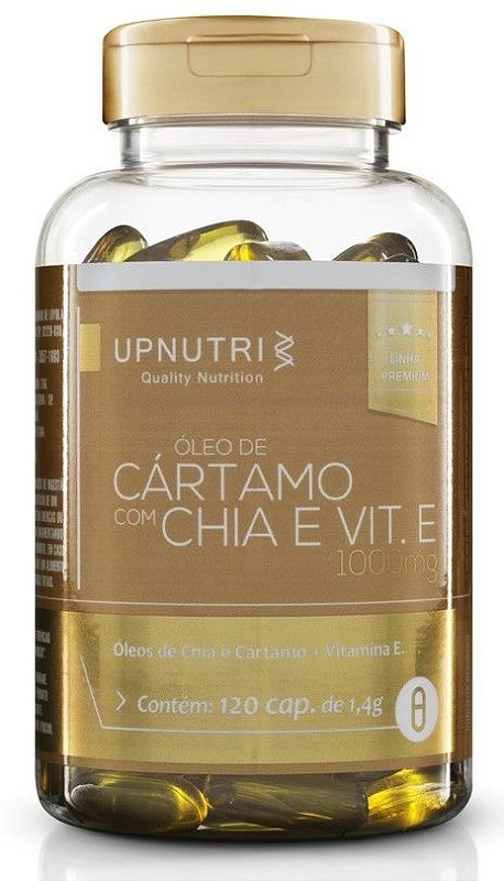 Óleo de Cártamo + Óleo de Chia + Vitamina E - Upnutri - Loja de Produtos  Naturais | Folha Verde