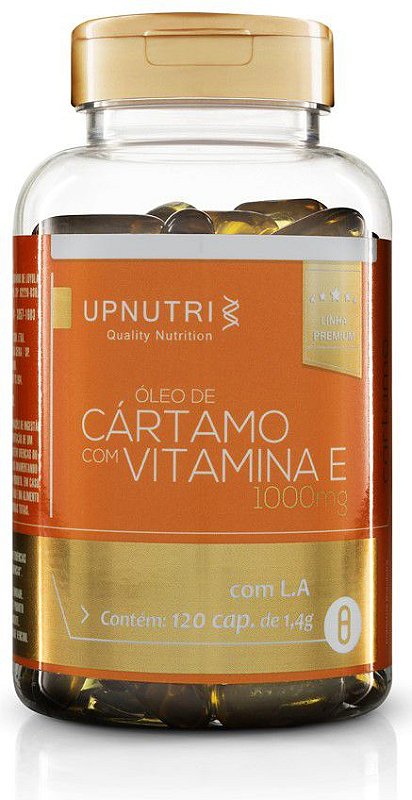 Óleo de Cártamo com Vitamina E (120 Caps) Upnutri - Loja de Produtos  Naturais | Folha Verde