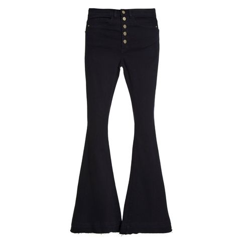 Calça Flare High Waisted 5 Botões Preta - NYBD